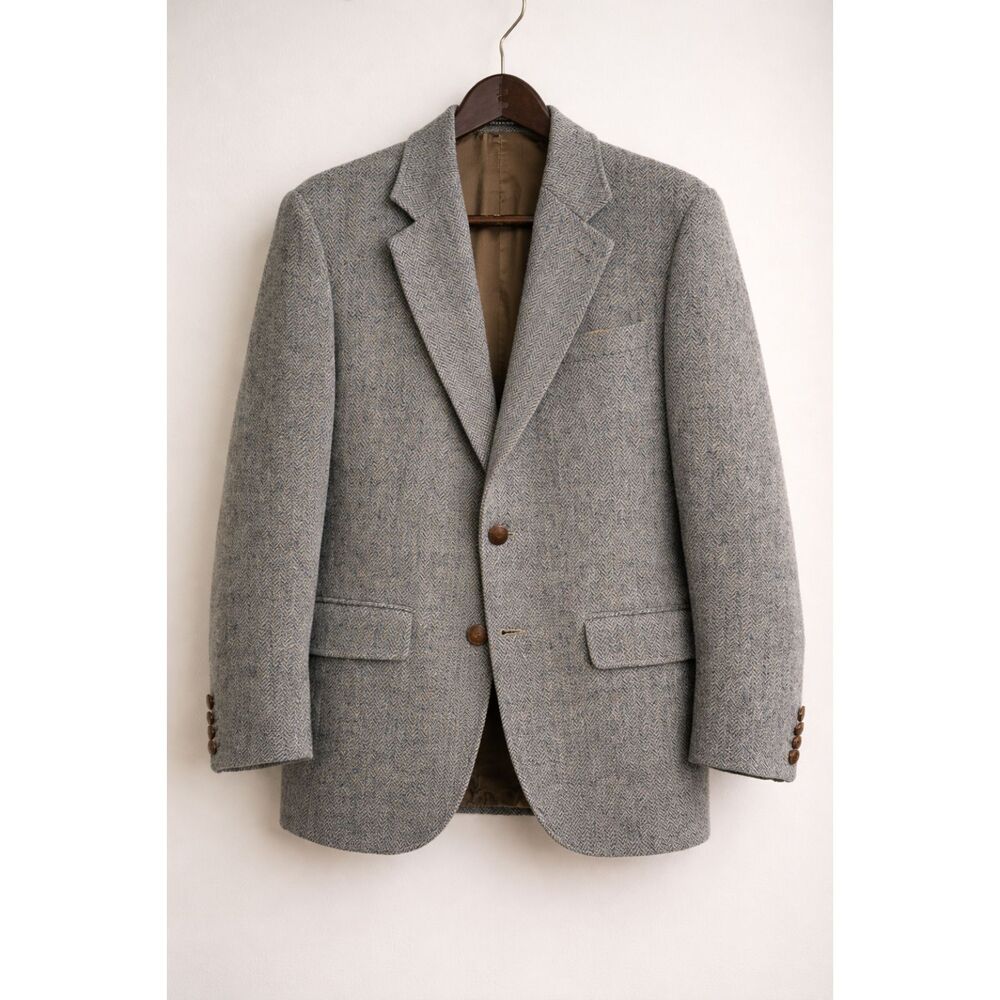 Vintage Orvis Harris Tweed 42R Blazer Made in England Wool Heritage